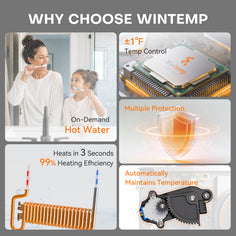 WM09 Plus Smart Point-of-Use Tankless Electric Water Heater
