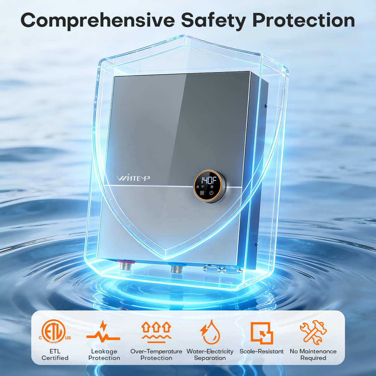 WM27 Plus Smart Whole-House Tankless Electric Water Heater