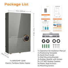 WM12 Plus Smart Tankless Electric Water Heater